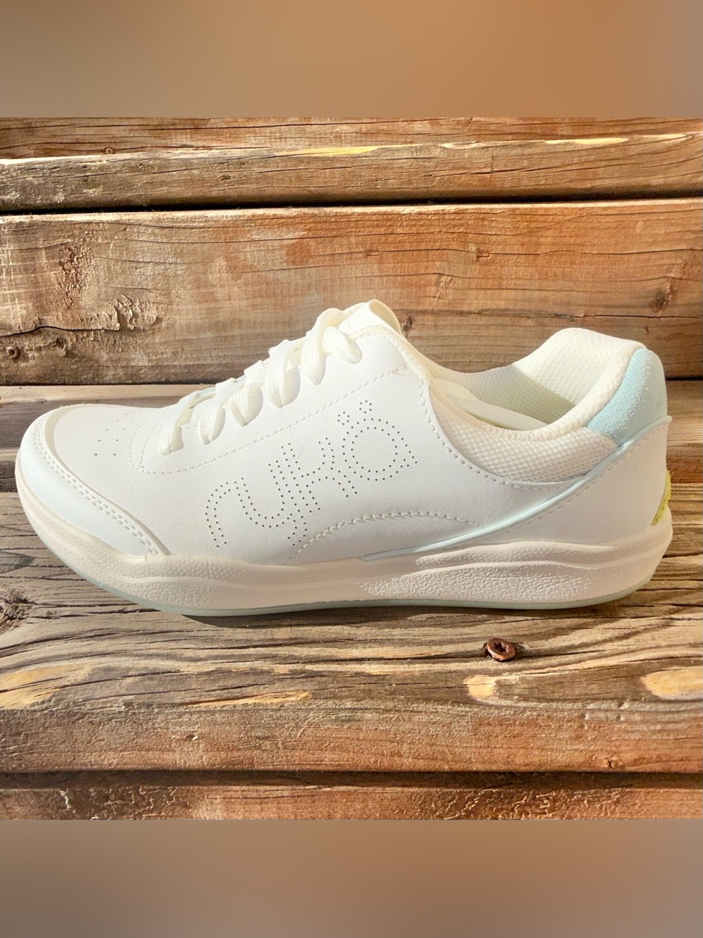 Ryka Courtside I8355F1 Women’s 7.5 M White Multi Leather Pickleball Shoes